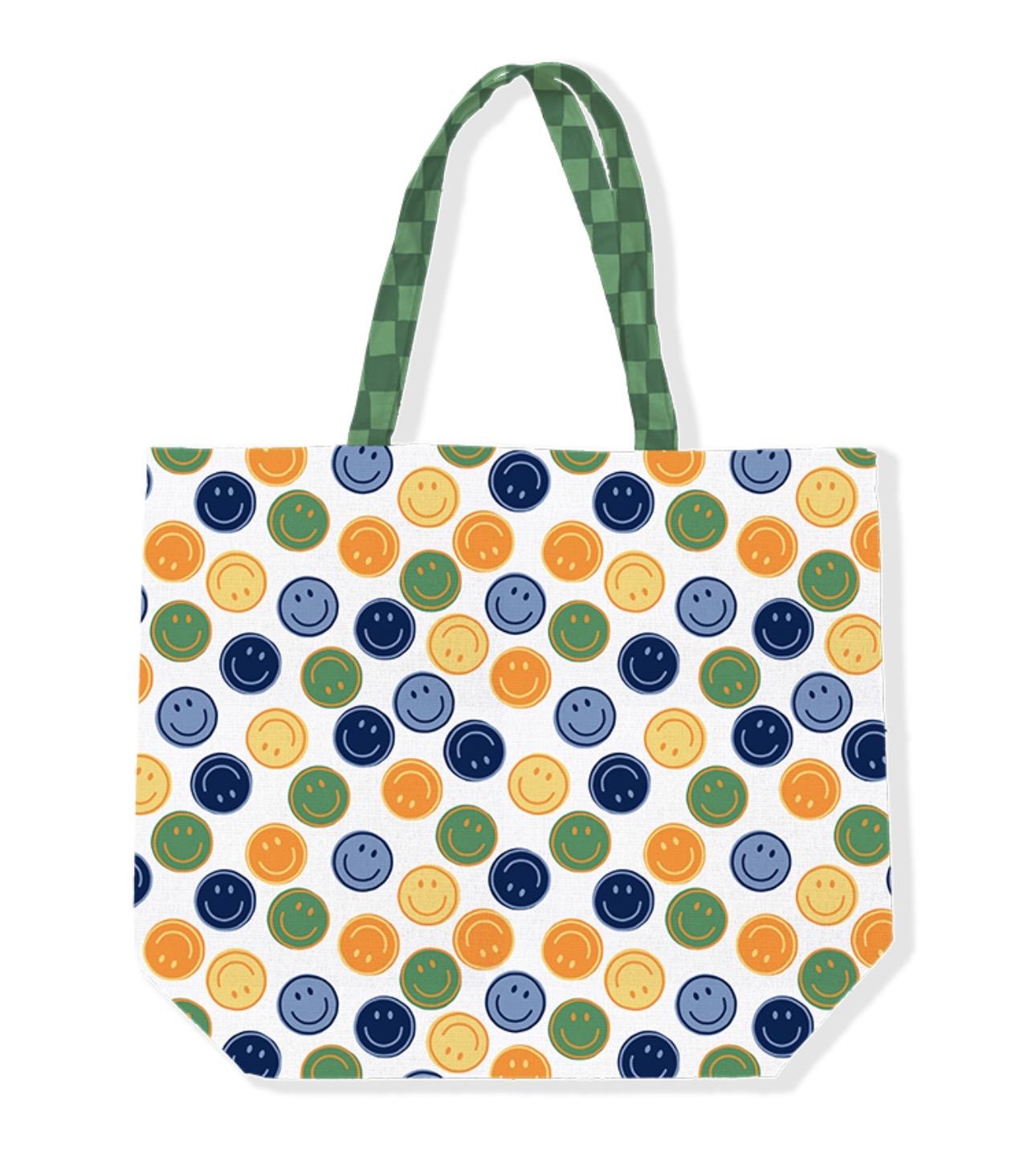 Tas Smiley groen/blauw