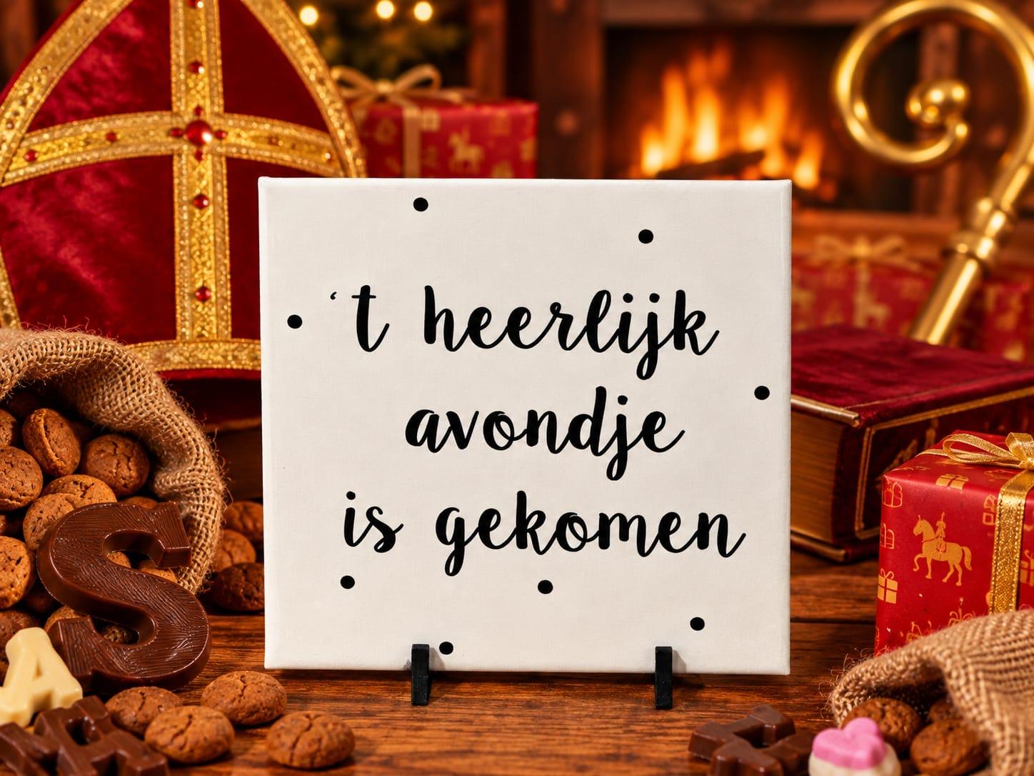 Sinterklaas tegel 'Avondje'