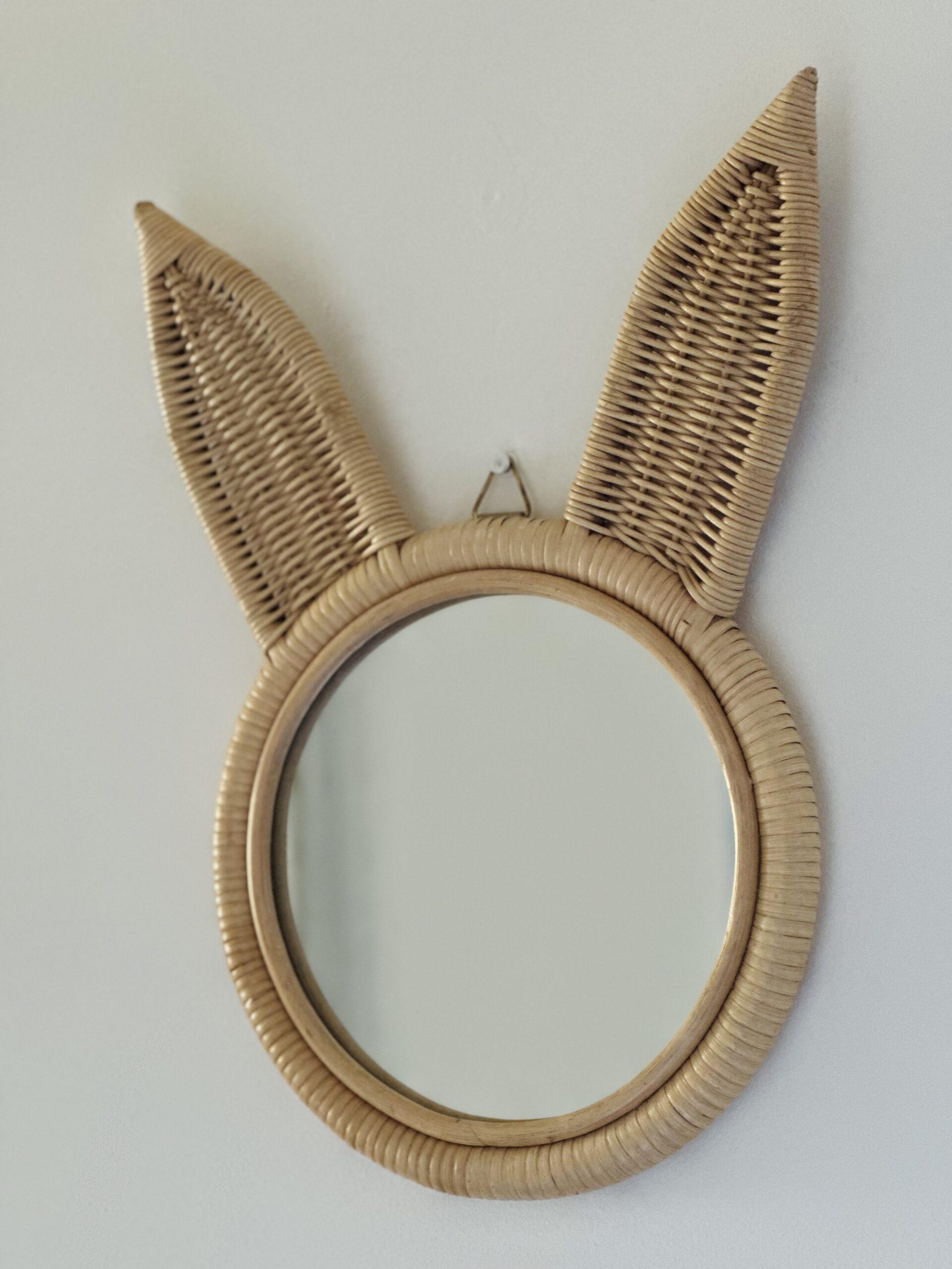 Spiegel rotan ‘Konijn’