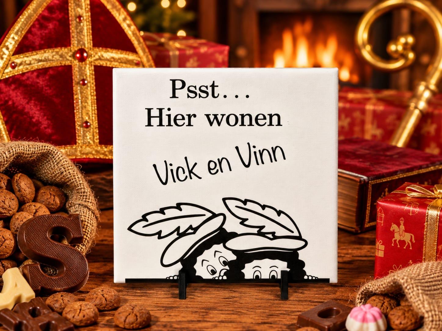 Sinterklaas tegel 'Wonen'