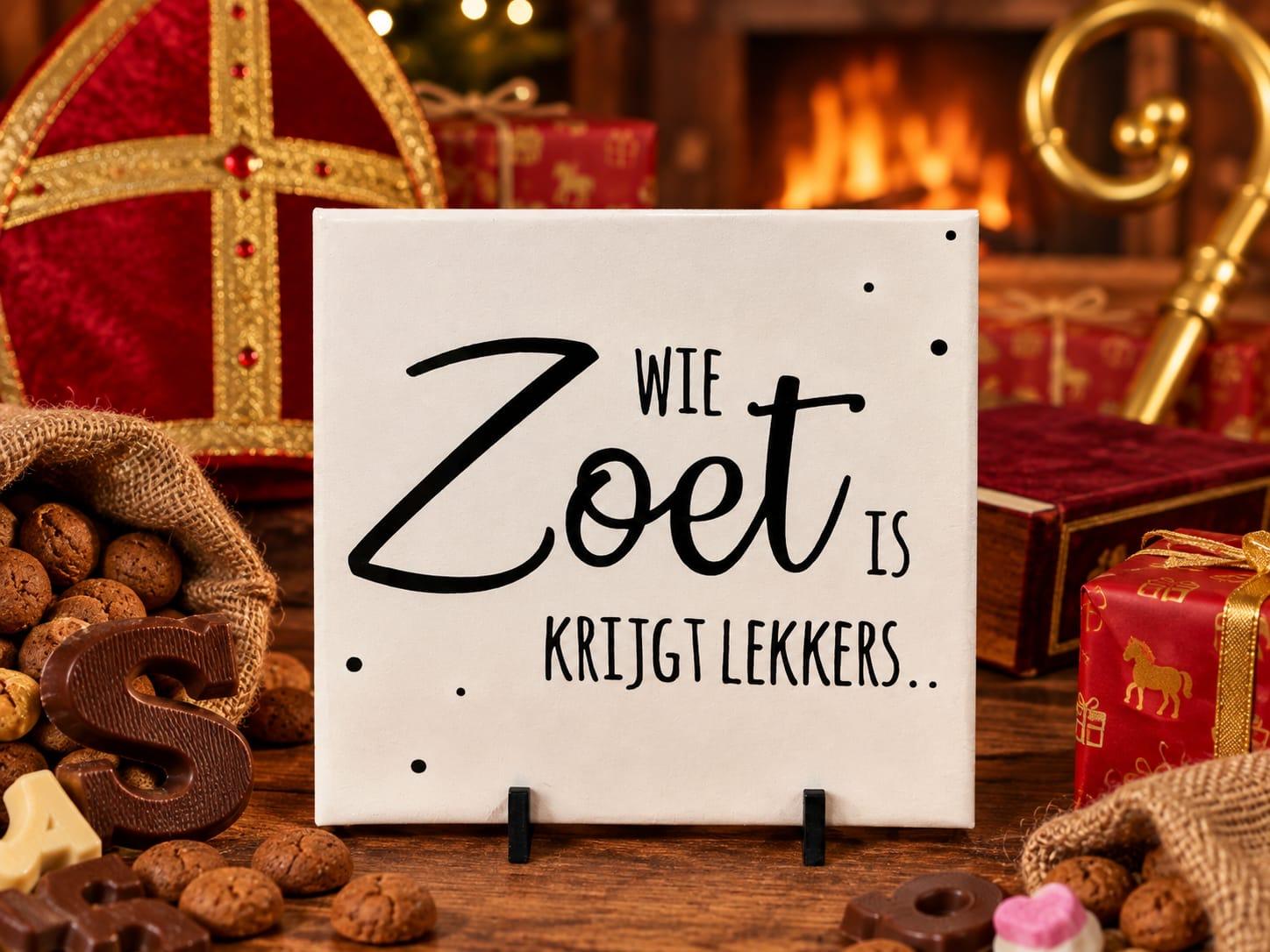 Sinterklaas tegel 'Zoet'